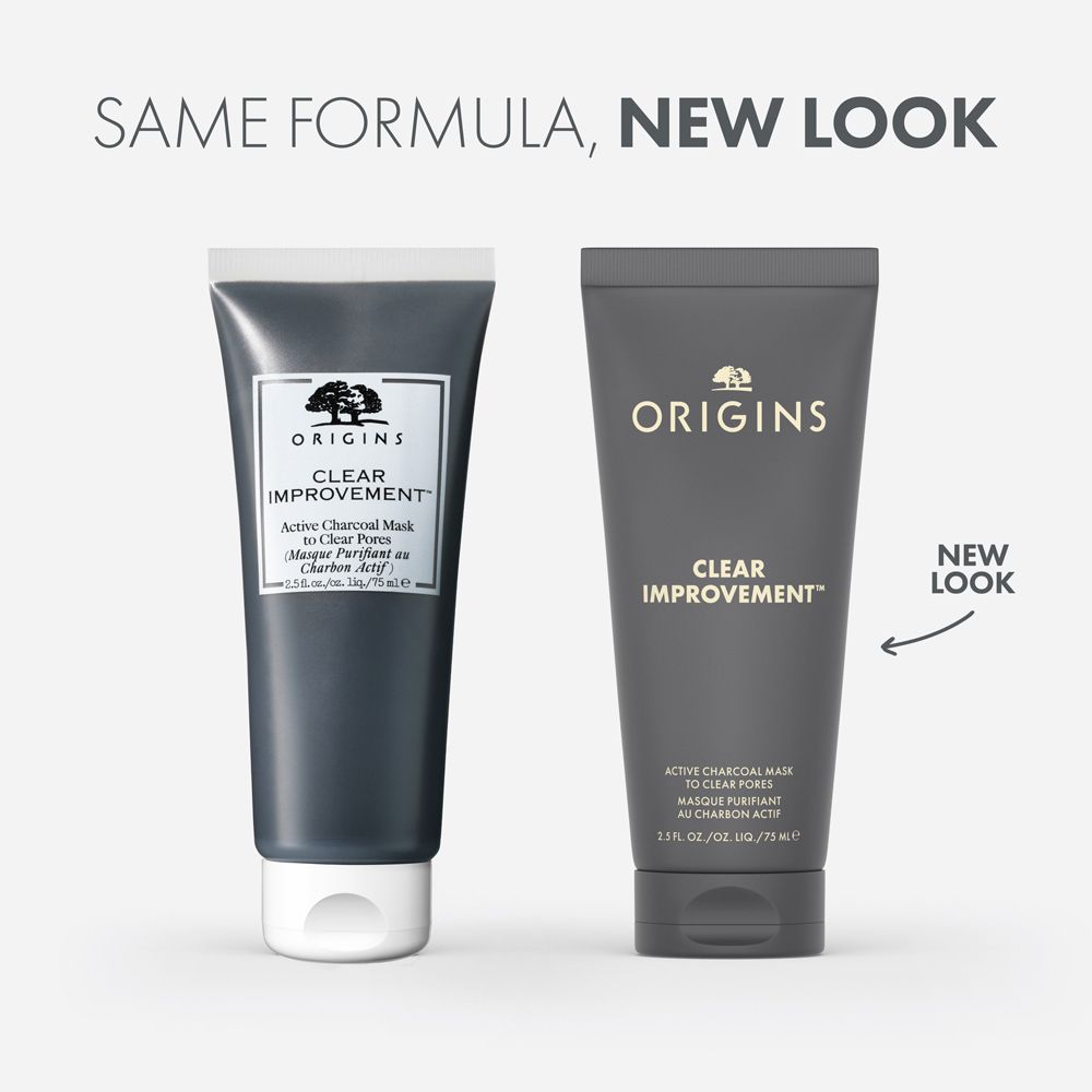 ORIGINS Clear Improvement™ Active Charcoal Mask to Clear Pores Reinigende Gesichtsmaske + GinZing™ SPF40 Energy-Boosting Tinted Moisturizer 15ml GRATIS