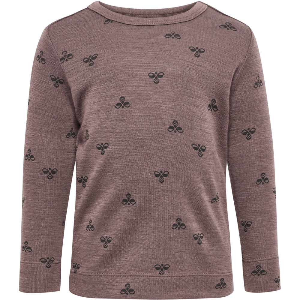 Køb Hummel Twilight Mauve Mini Uld T-Shirt L/S