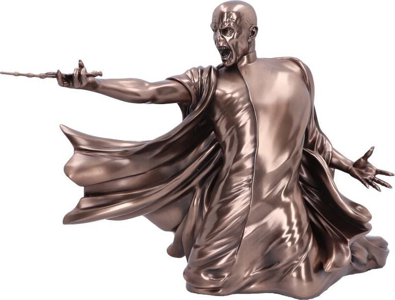 Harry Potter - Voldemort Avada Kedavra Figur I Bronze - 32 CM