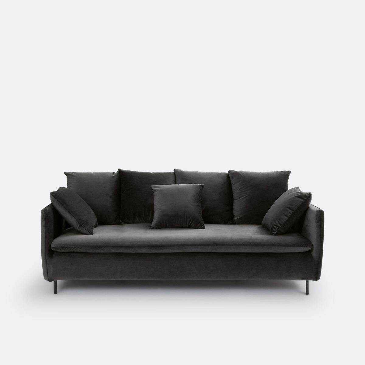 LA REDOUTE INTERIEURS<br>Sofá de veludo de 3 ou 5 lugares, Ivete