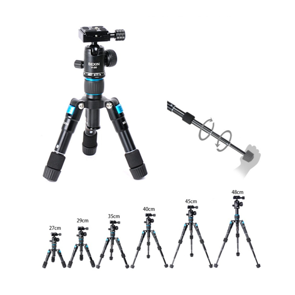 (48cm) Reise Foto / Video Tripod Dreibein Stativ Halterung mit 1/4