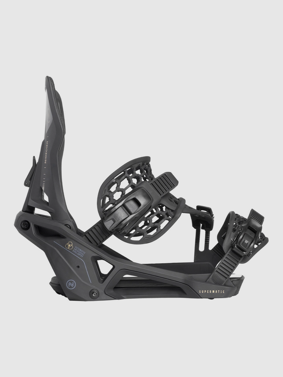 Nidecker Supermatic 2025 Snowboard Bindings black