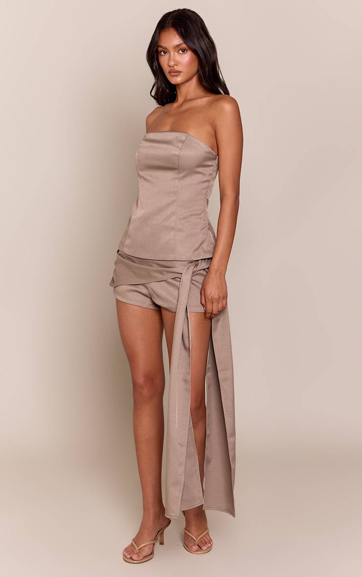 Champignon Top Bandeau Ajusté Ensemble Coordonné