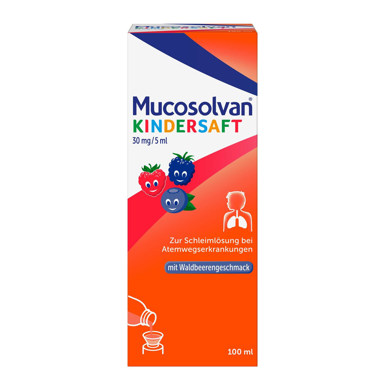 MUCOSOLVAN Kindersaft, Schleimlöser bei Husten, Hustenlöser