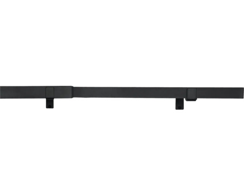 Uitschuifbare gordijnroedeset, staand, zwart, 120-210 cm, Ø 27/31 mm