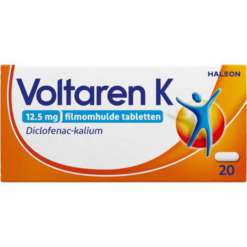 Voltaren K 12,5 mg tabletten bij spier- en gewrichtspijn, 20 stuks