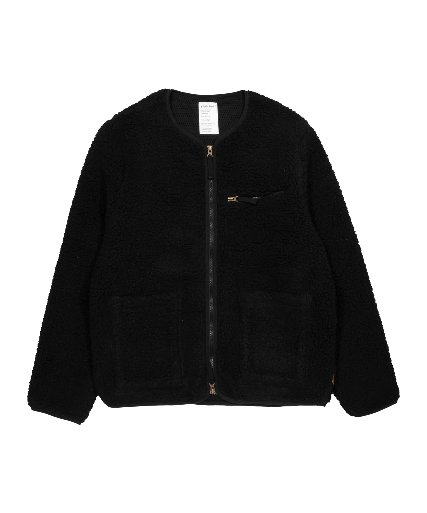 Stan Ray Fleece Layer Cardigan Schwarz