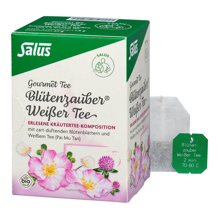 Weisser Tee Blütenzauber Beutel Salus, 15 St