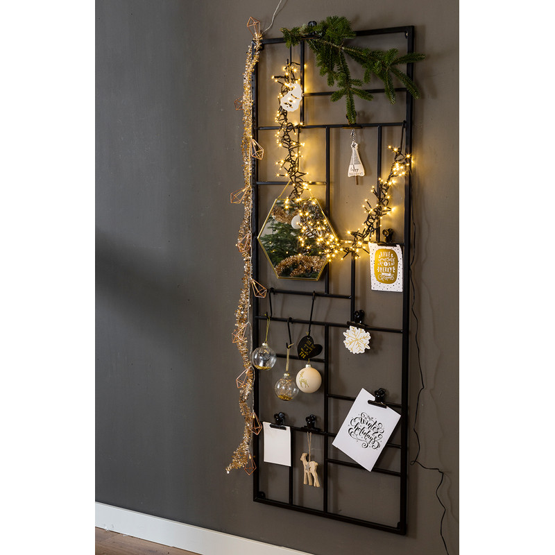 Wandrek XXL met clips - 150x55 cm - zwart