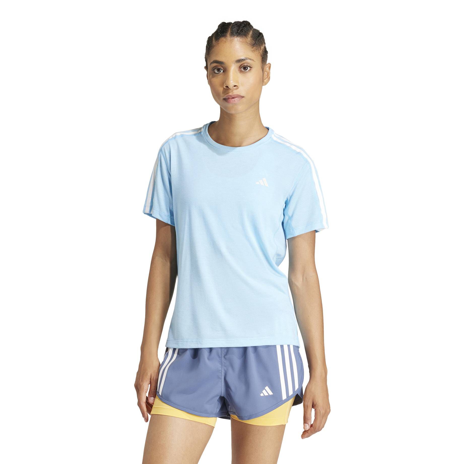 adidas Performance| Damen Laufshirt OWN THE RUN 3 STRIPES