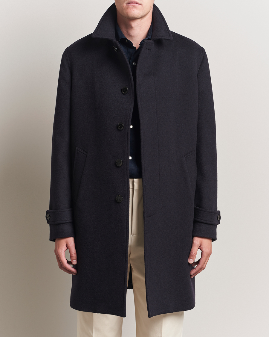 Lardini Wool Coat Navy