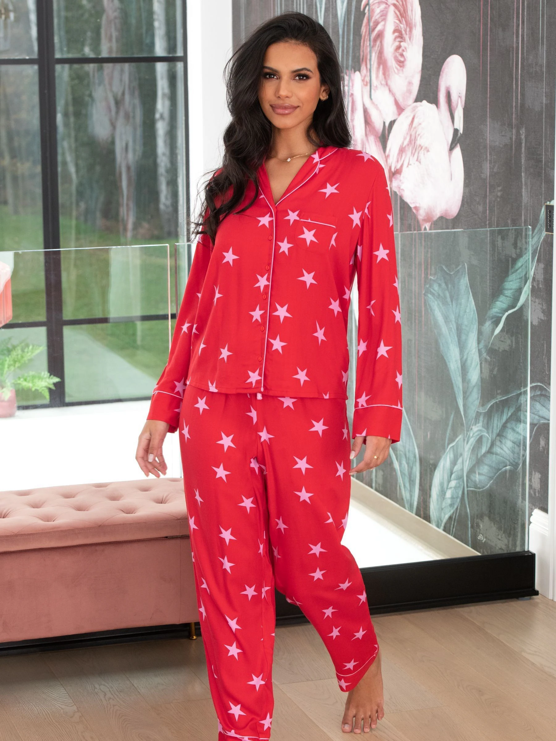 Pour Moi - Luxe pyjama van geweven keperstof