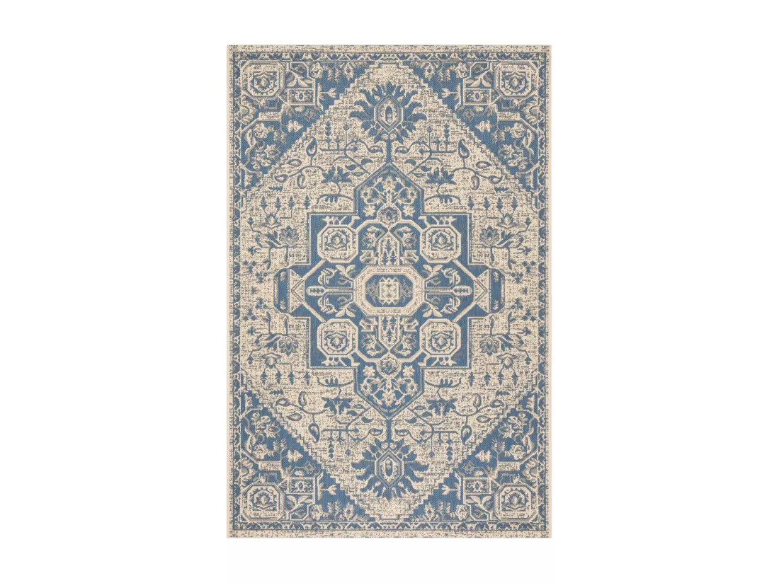 Tapis Blue & Creme 122 X 183 cm - Elba