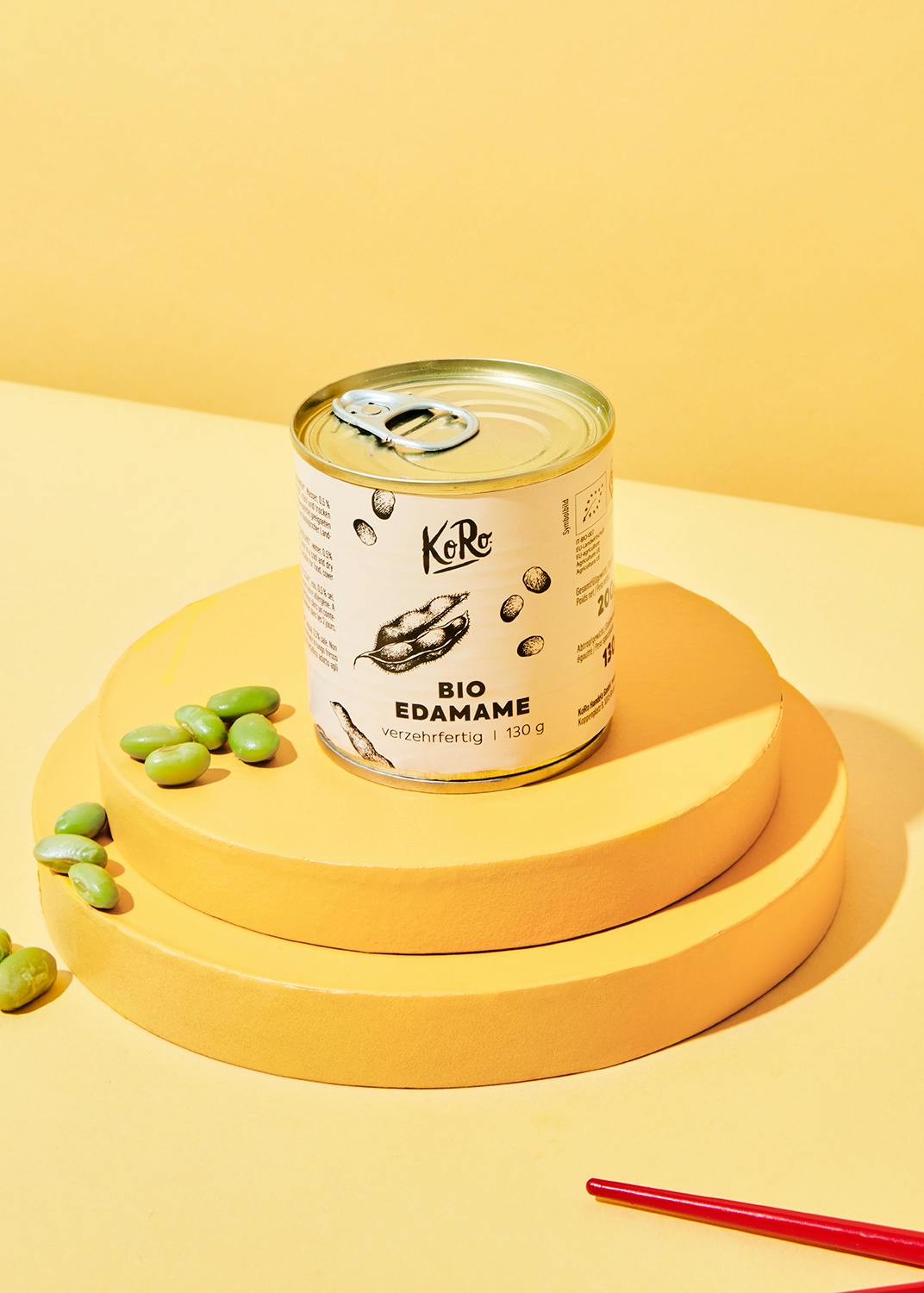 Grüne Bio Edamame in der Dose 130 g