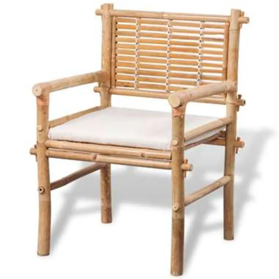 vidaXL - Tuintafel En Stoel - Bruin - Stof
