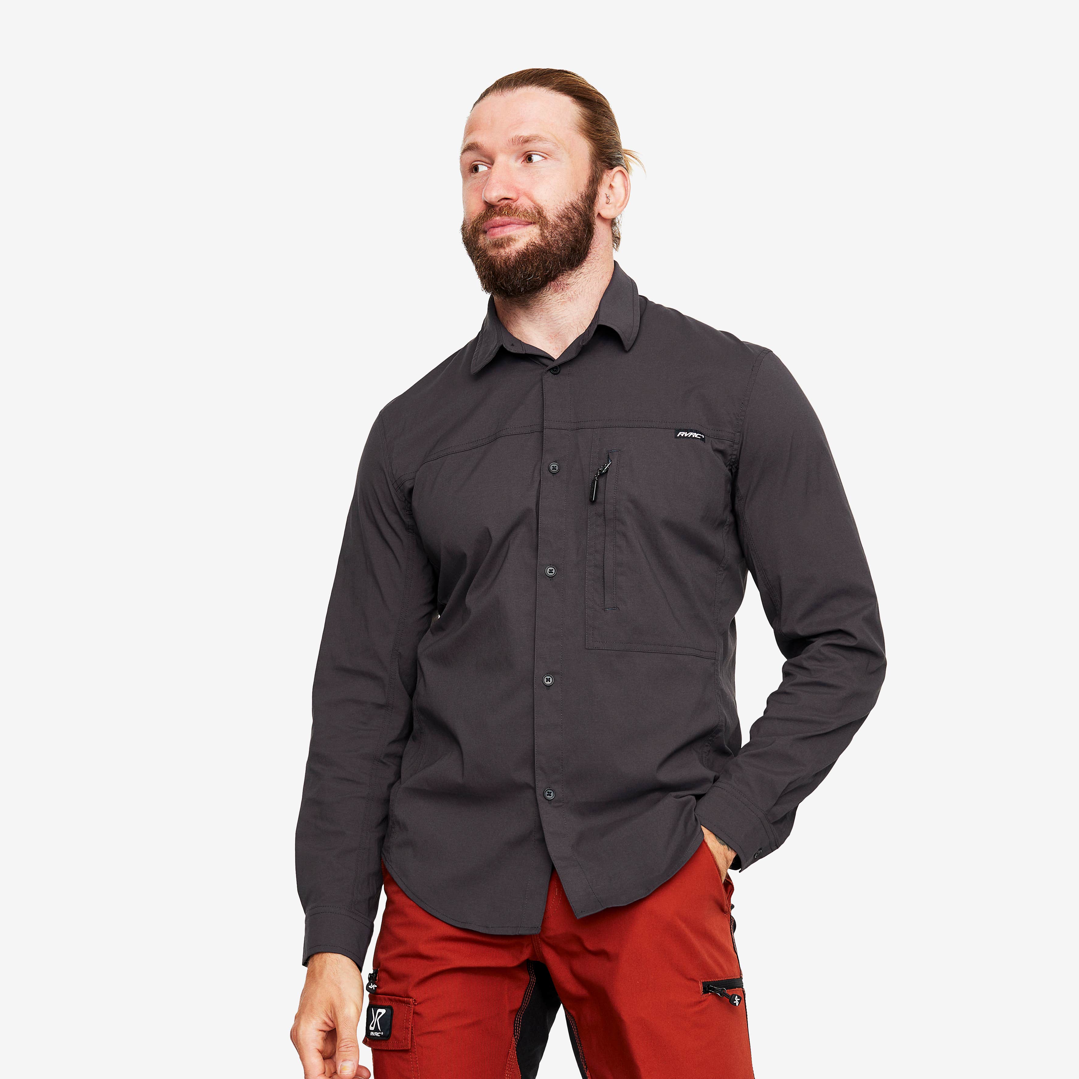 Preparation Stretch Shirt Herre Obsidian
