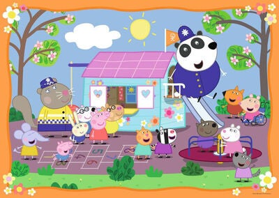 Ravensburger Peppa Gris Klubbhus Gulvpuslespill 24 Brikker