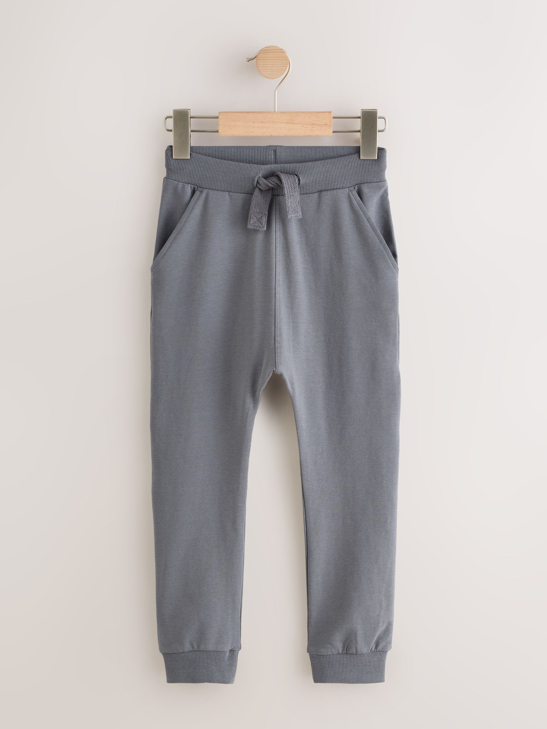 Grijs/zwart/groen - Verpakking van 5 joggingbroeken (3mnd-7jr)