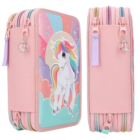 Depesche Ylvi & the Minimoomis 3-Fach Federtasche RAINBOW