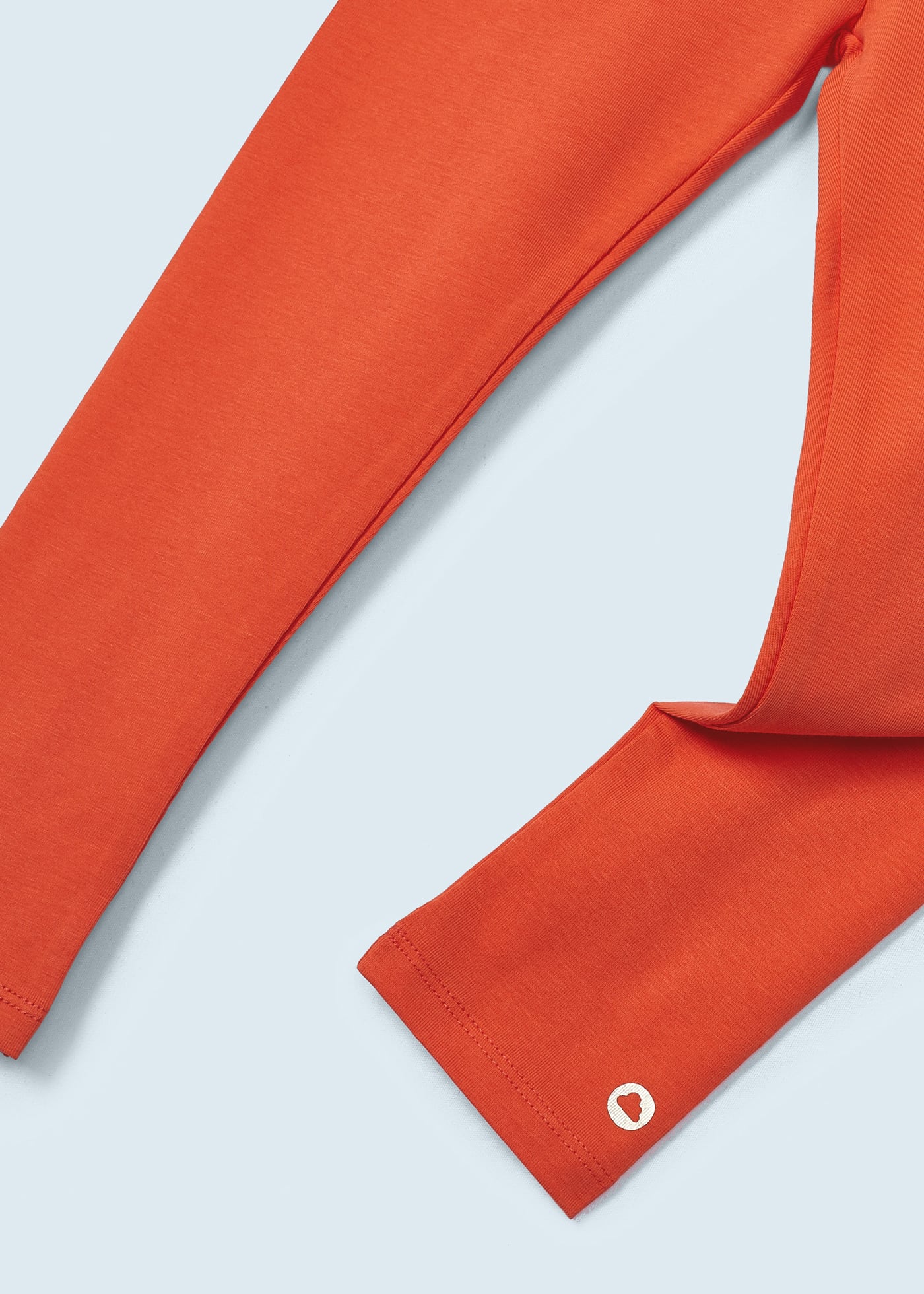 Leggings compridas de algodão sustentável para meninas