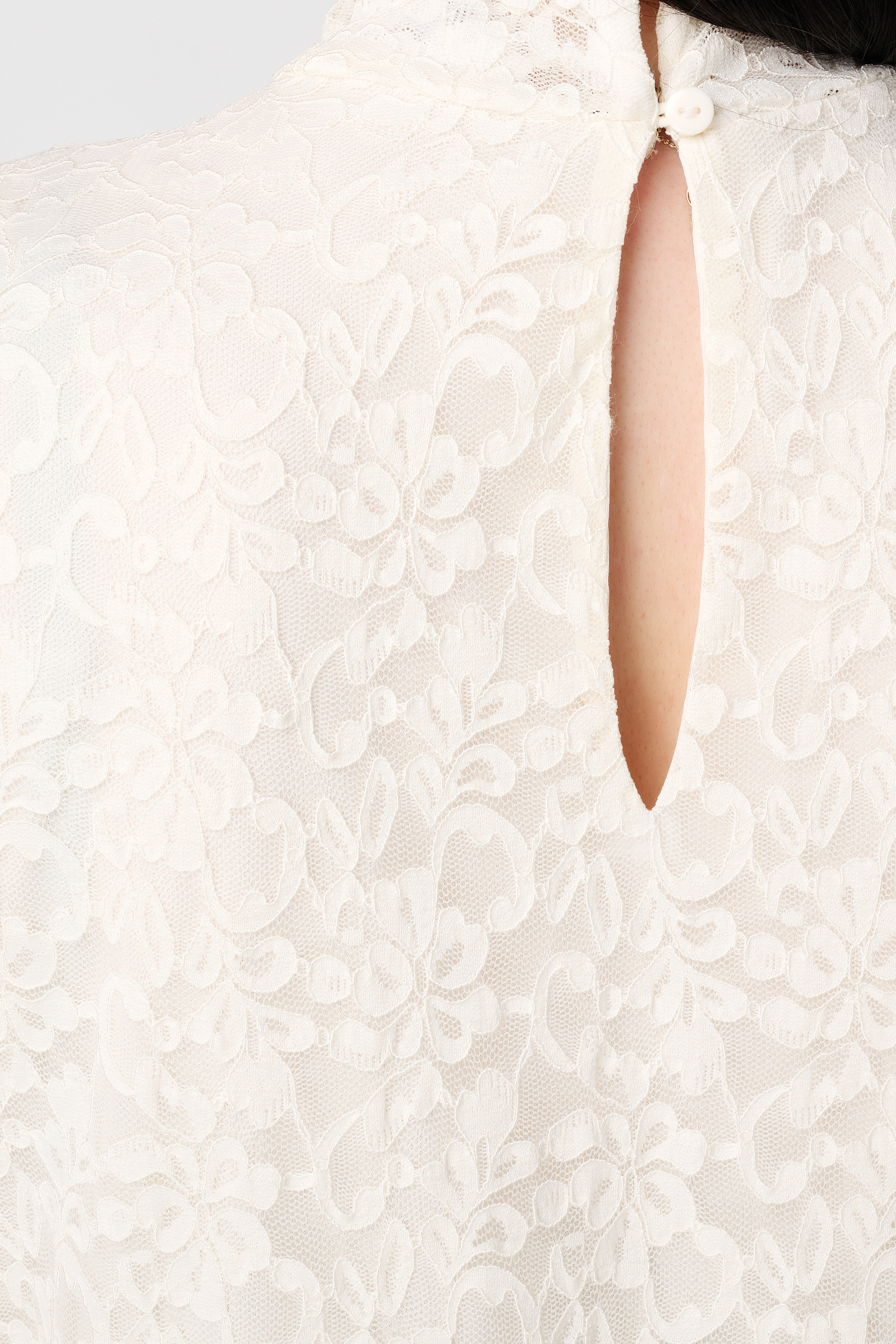 Top met kant Cream