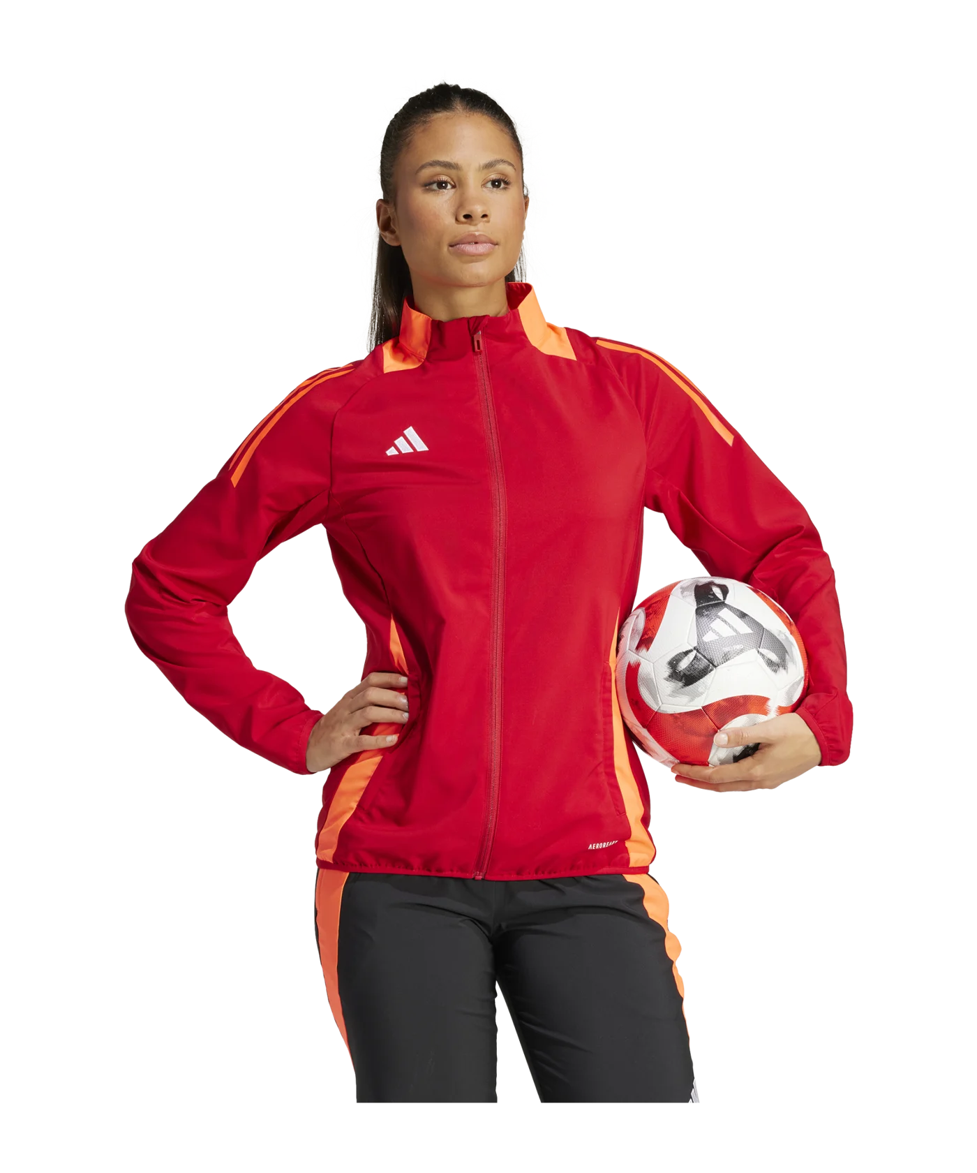 adidas Tiro 24 Competition Präsentationsjacke Damen Rot