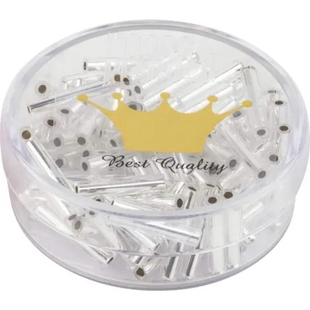 Knorr Prandell Miyuki Rocaille silber, 13 x 2,5 mm,13g