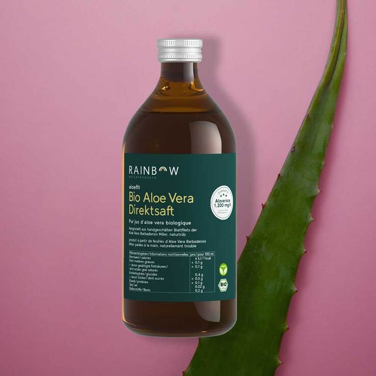 Aloefit Bio Aloe Vera Direktsaft, 500 ml