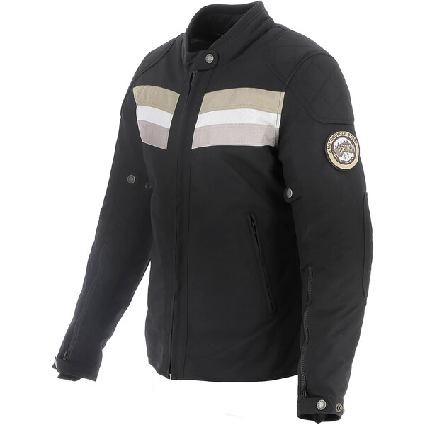 Helstons - Blouson femme Corvette Noir / Beige / Blanc