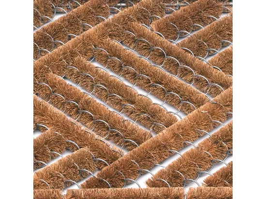 Paillasson 39x59 tissé en coco DRANO marron