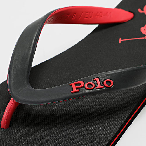 Tongs Bolt Poney Noir Rouge