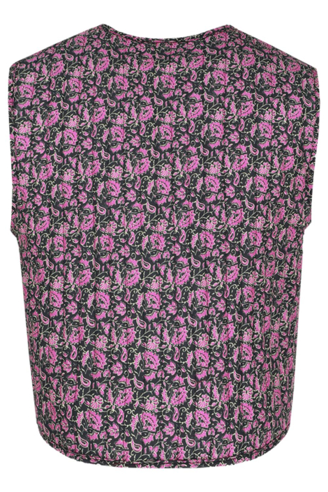 Fluresk paarse dames gilet