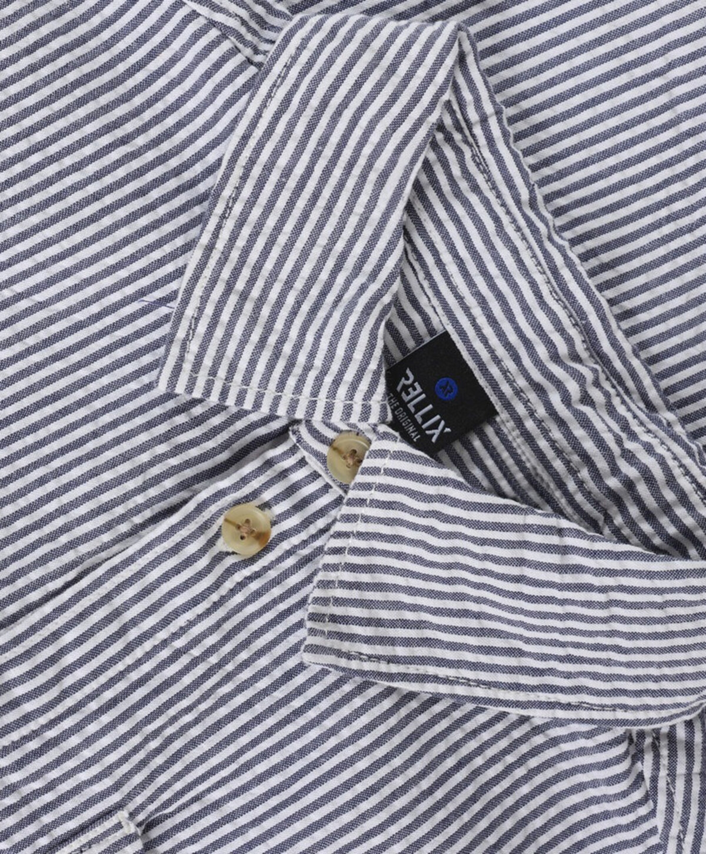 Rellix Jongens overhemd korte mouw blauw