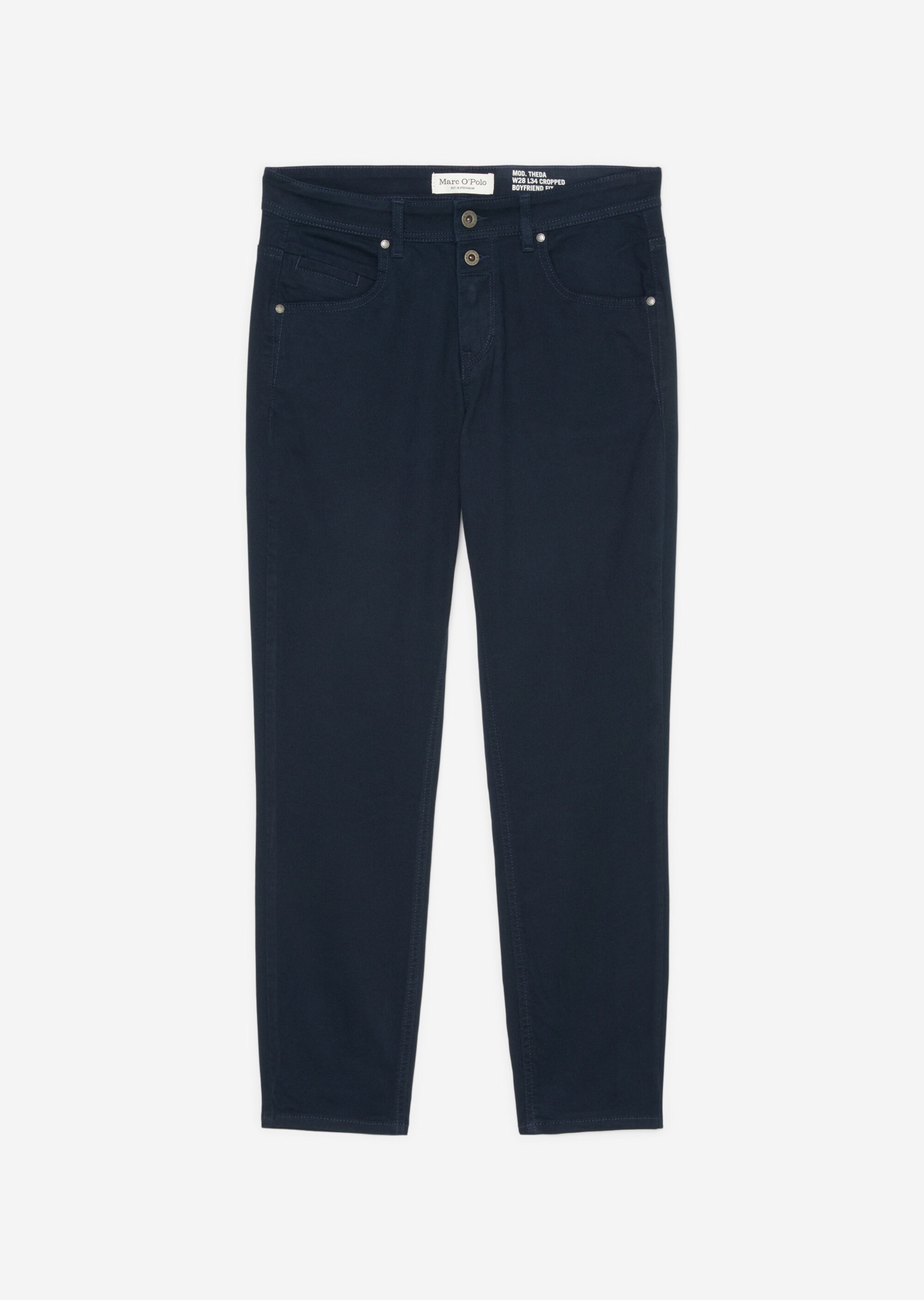 Boyfriend Pants Modell THEDA cropped aus Organic Cotton Stretch