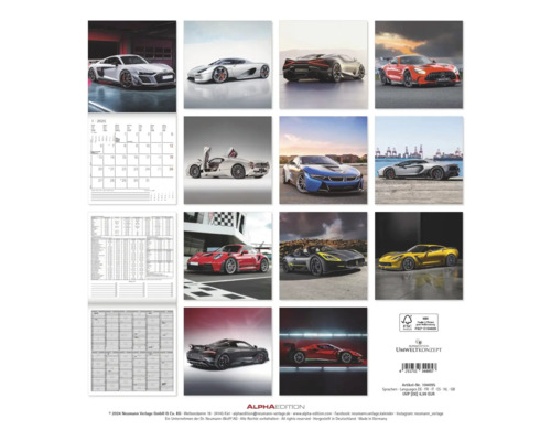 Wandkalender High Speed 2025 30x30 cm