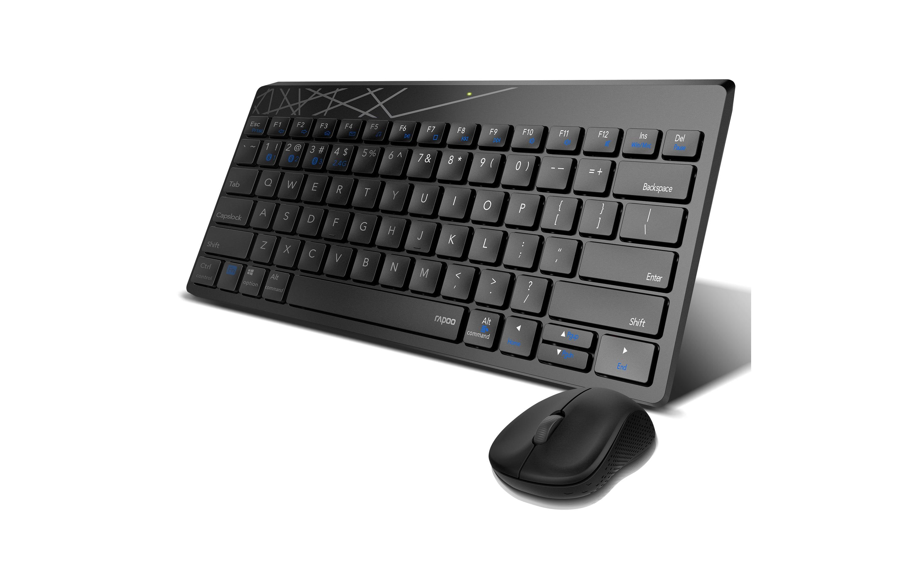 Tastatur-Maus-Set 8000M Schwarz/GrauKabelloses Maus-Tastatur-Set