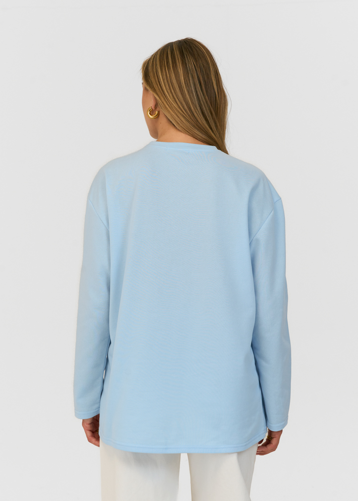 Venice longsleeve lichtblauw