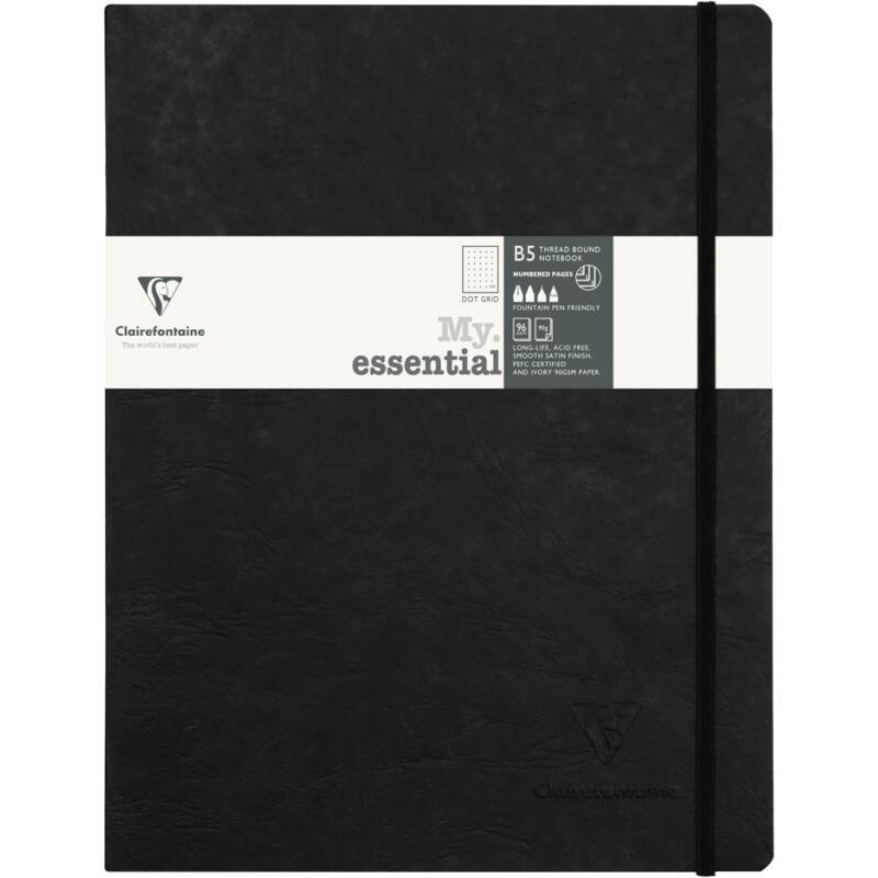 My.Essential Age Bag carnet brochure cousu dos carré à pages numérotées B5 192 pages DOT papier ivoire 90 g