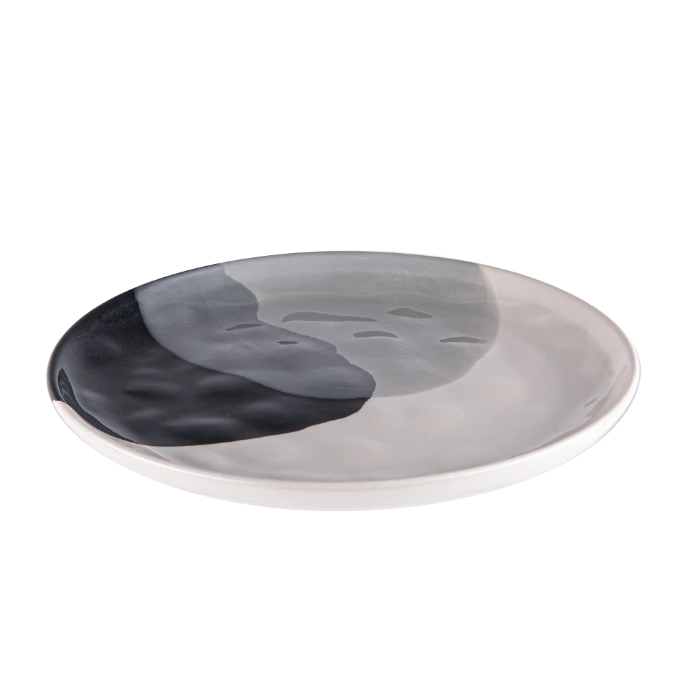 Assiette à dessert Arty 22.5 cm noir (lot de 6) Table passion
