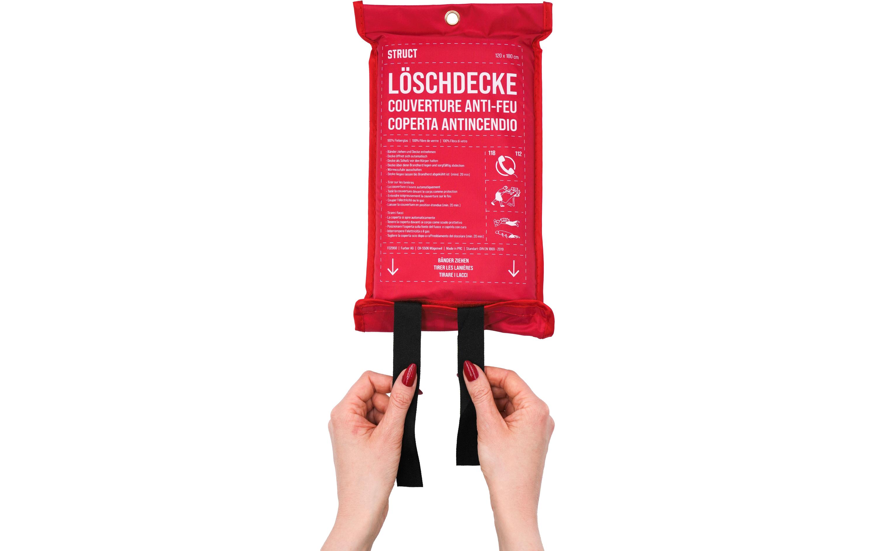 Löschdecke 120 x 180 cmFeuerlöschdecke nach DIN EN 1869:2019