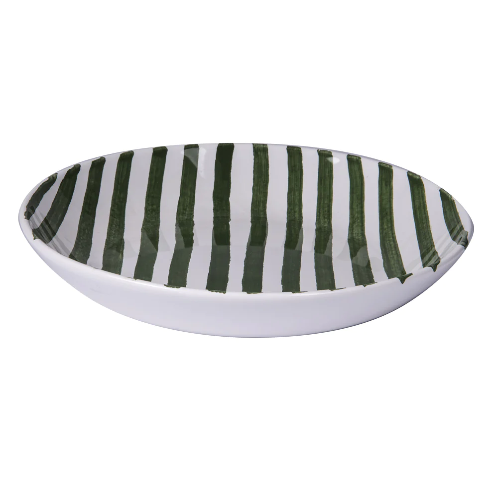 Assiette creuse Santiago vert 22 cm (lot de 6) Table passion