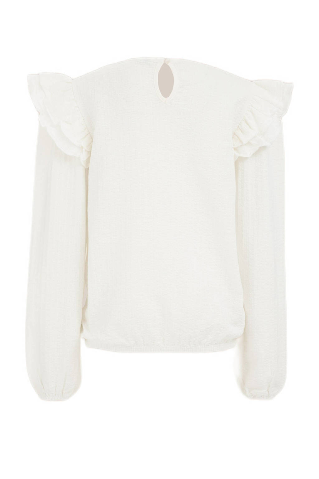 WE Fashion longsleeve blanc