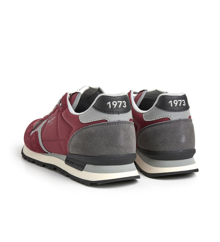Tênis Pepe Jeans Brit Reflect M de couro marrom