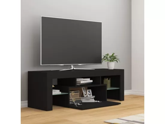 Meuble TV avec lumières LED noir 120x35x40 cm