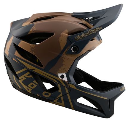 Casque Intégral Troy Lee Designs Stage Mips Camo Vert/Beige