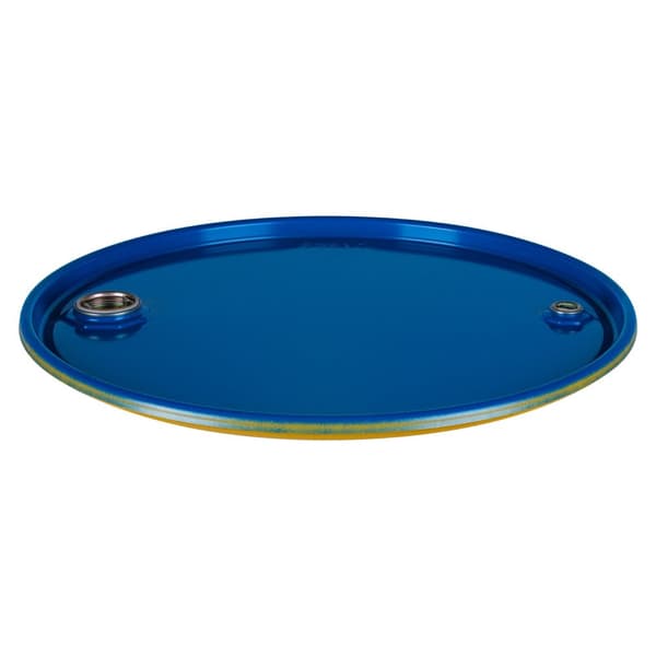 ISO OH metall ståltønne, avtagbart lokk, 2 hull 2'' og 3/4'', lakkert, 210L