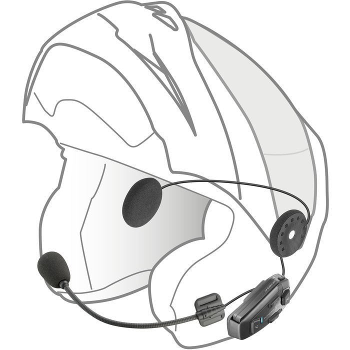 (2er Set) IP67 UCOM 8R Motorrad Helm Intercom Bluetooth Headset 1.6km Reichweite / bis zu 24 Benutzer (INTERPHOUCOM8RTP)