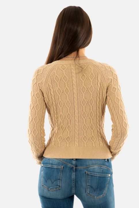 Gilets cardigans guess jeans isabelle g1l7 foamy taupe