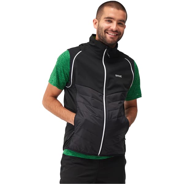 Doudoune randonnée REGATTA STEREN HYBRID BLACK (JASMINE GREEN)