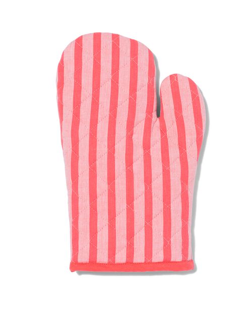 gant de cuisine 32x20 coton chambray rayures rouge